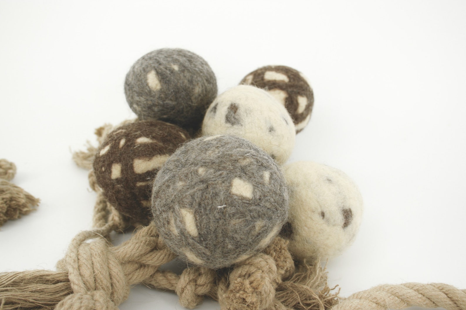 Wool Ball for Dogs soft indoor play natural wool dog toys Etsy