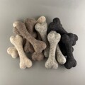 Handmade Wool Bone for Dogs, soft indoor toy, dog Wool bone - ONE PIECE - choose color product logo