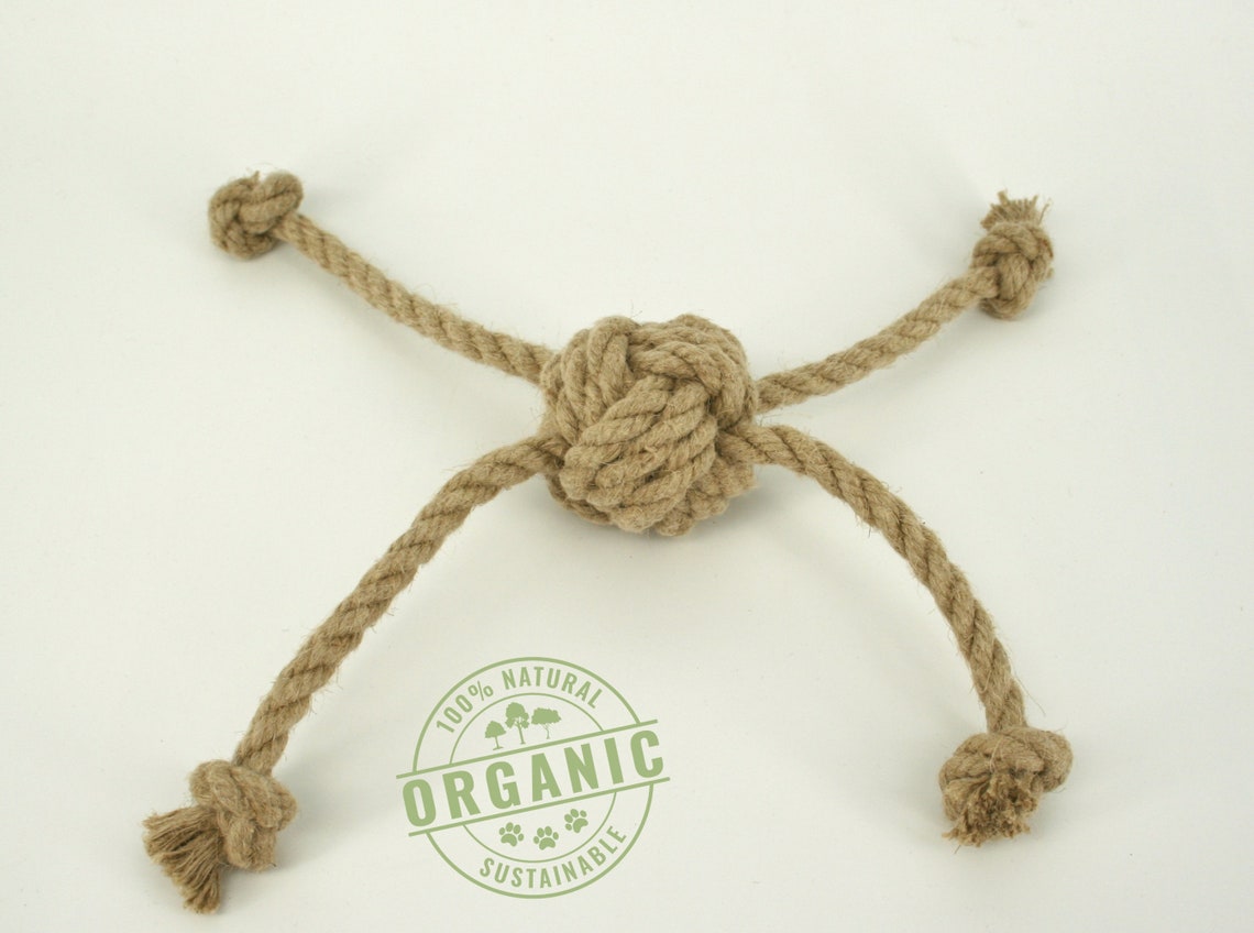 Hemp Rope Dog Toy LARGE Size Dog Chew Toy. Versatile Dog Toy Etsy