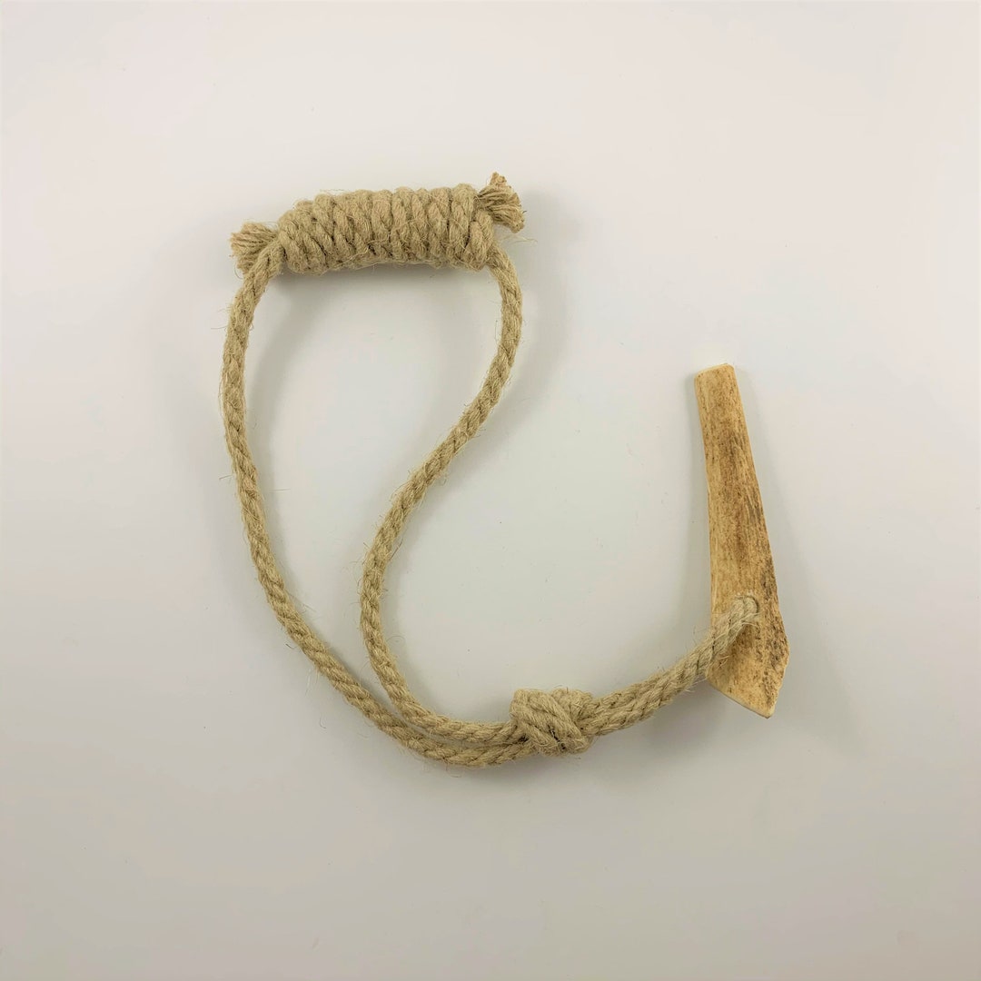 Antler Hemp Rope Dog Toy - S Size - Etsy