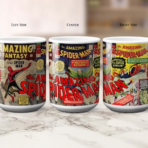 Erstaunliche Spider-Man Classic Superhero Comic Pulp 15 Unzen Keramikbecher
