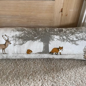 Draught excluder, door snake, draught stopper. Dachshund. Woodland forest animals. Llamas Alpacas. Neutral colours. image 3