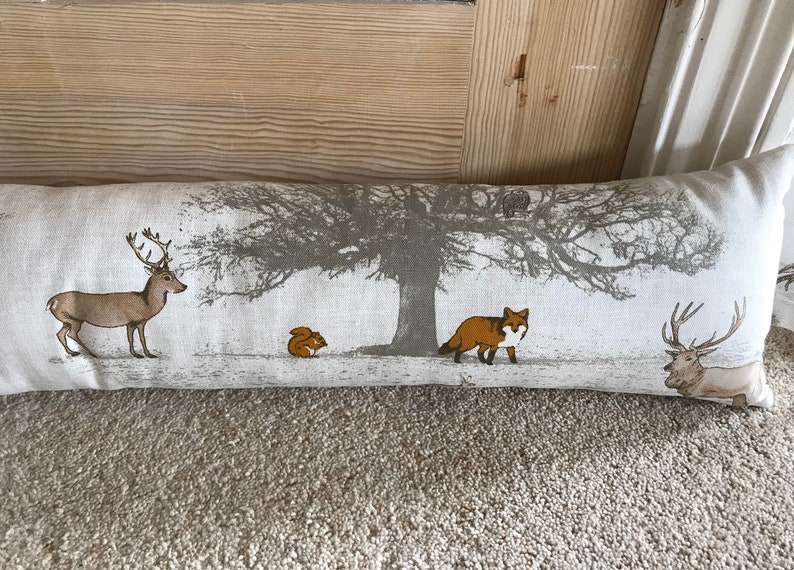 Draught excluder, door snake, draught stopper. Dachshund. Woodland forest animals. Llamas Alpacas. Neutral colours. image 3