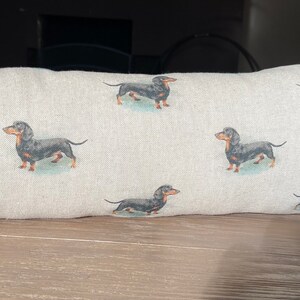 Draught excluder, door snake, draught stopper. Dachshund. Woodland forest animals. Llamas Alpacas. Neutral colours. image 9