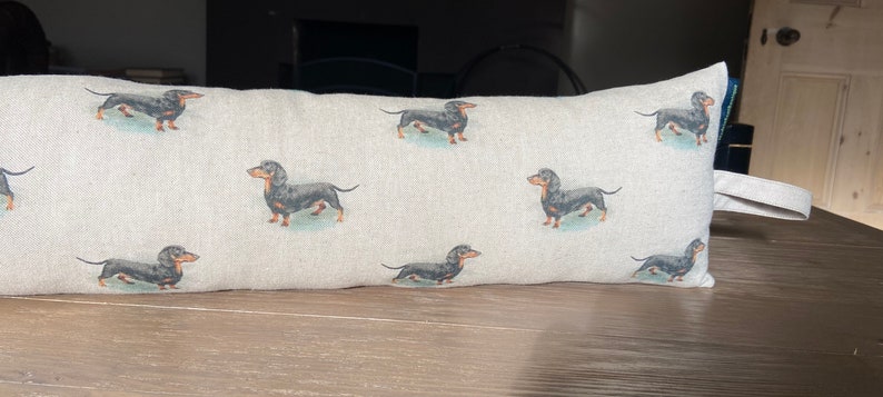 Draught excluder, door snake, draught stopper. Dachshund. Woodland forest animals. Llamas Alpacas. Neutral colours. image 9