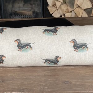 Draught excluder, door snake, draught stopper. Dachshund. Woodland forest animals. Llamas Alpacas. Neutral colours. image 10