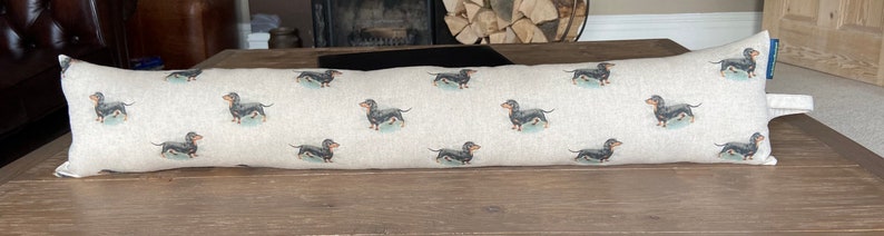 Draught excluder, door snake, draught stopper. Dachshund. Woodland forest animals. Llamas Alpacas. Neutral colours. image 10