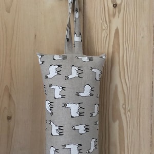 Draught excluder, door snake, draught stopper. Dachshund. Woodland forest animals. Llamas Alpacas. Neutral colours. image 6