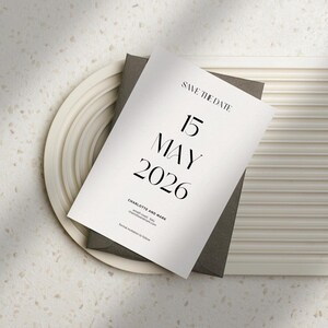 Save the Date, Printable Save the Date Wedding Template, Save the Date Invite, Instant Download Self Editable, Canva Template Invite