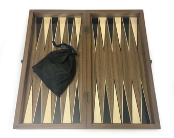 HANDMADE Tuana Llano Nogal Backgammon Set