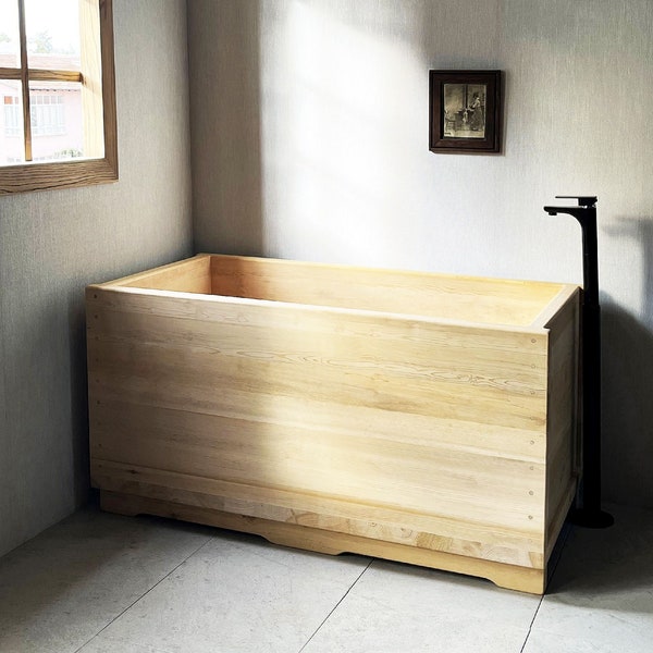 Cedar Tub Ofuro Wooden Soaking Bathtub Customizable