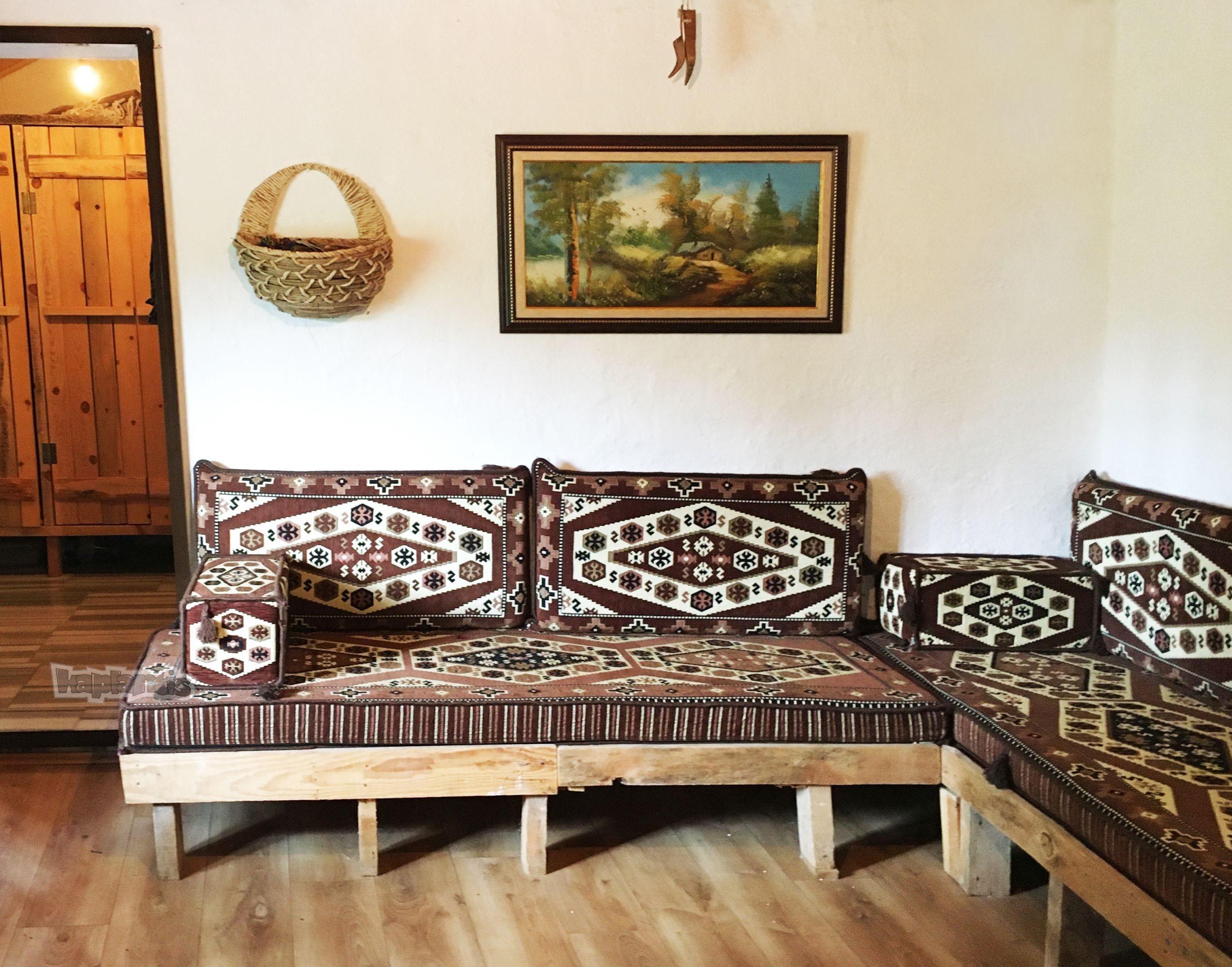 Turkish Oriental Floor Cushion Set for Two Yoruk/Nomad Pattern Etsy