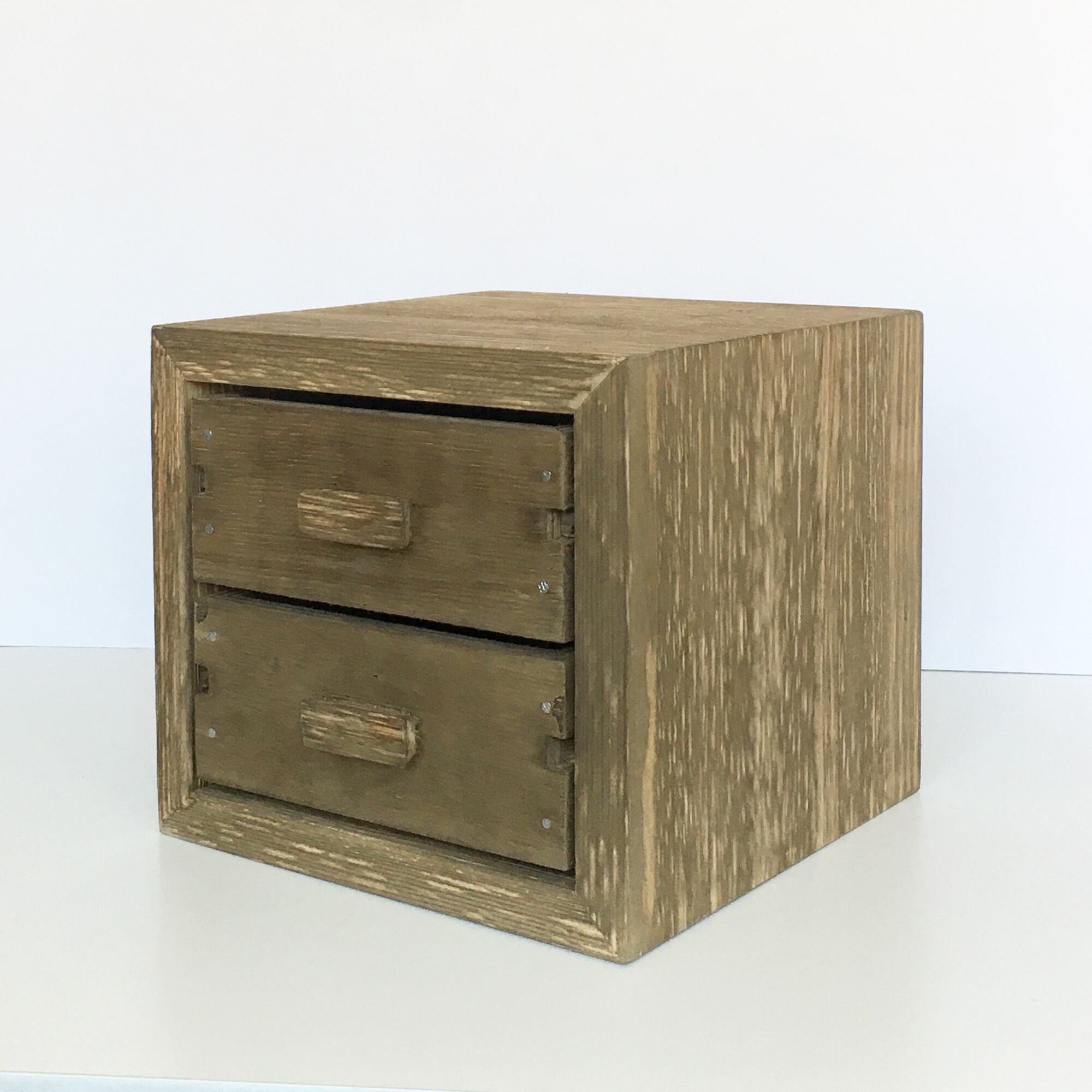 Handmade Wooden Box with Drawers for Tools Jewelry Vintage Etsy