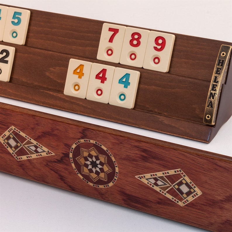 Kardelen Handmade Massive Wooden Rummikub Set Mosaic Inlaid Etsy