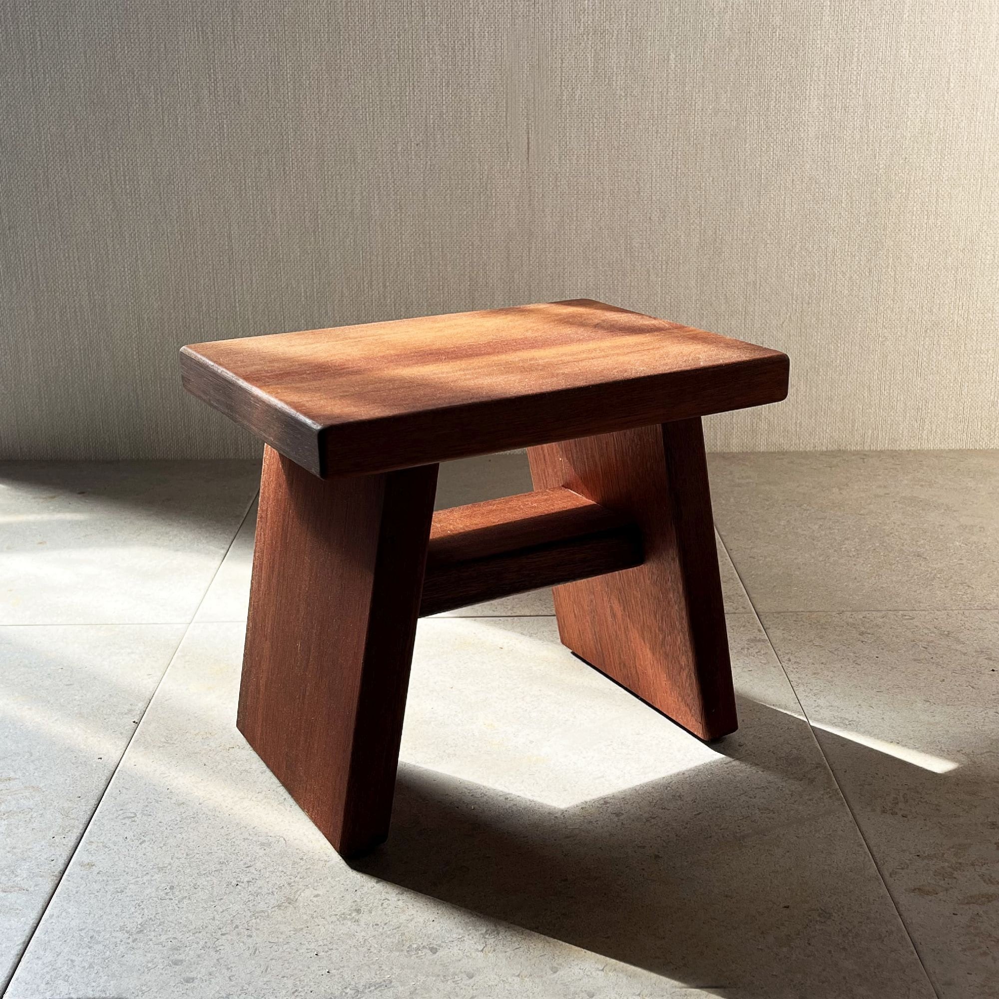 Wood bath cheap stool