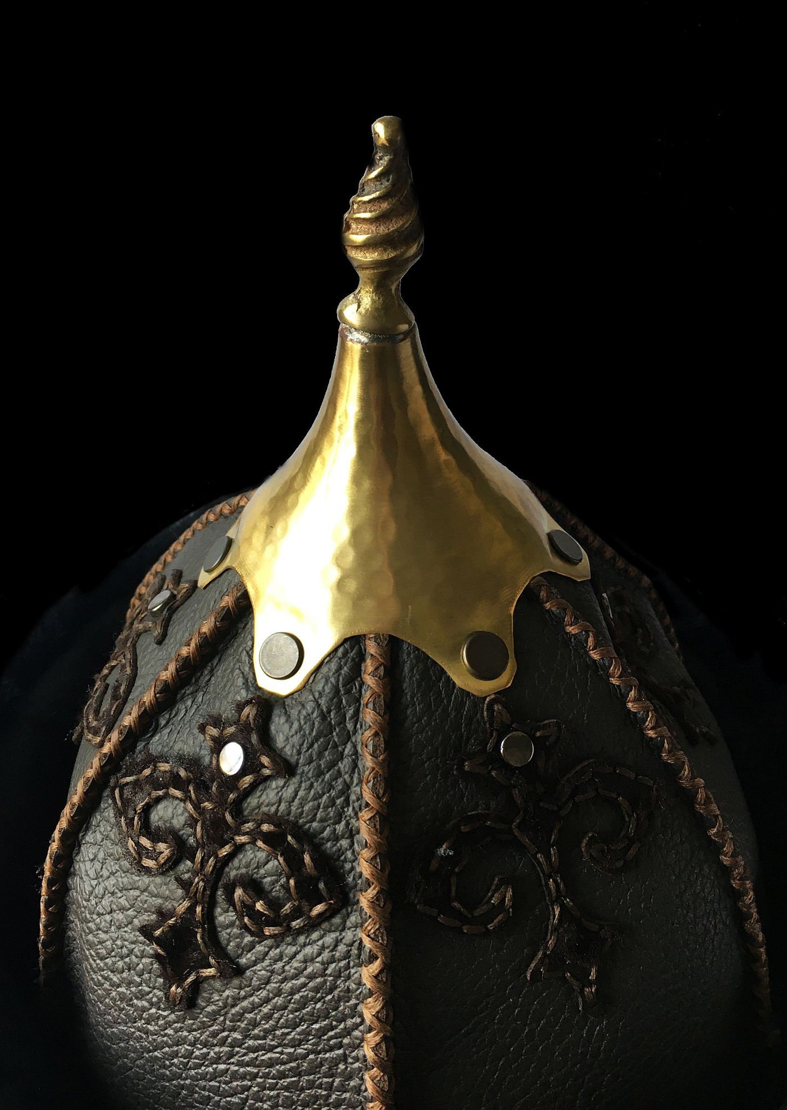 Ottoman Real Leather Handmade Traditional Börk Helmet Hat Etsy