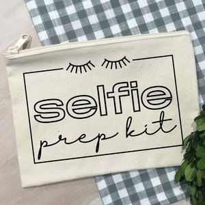 Funny Makeup Bag SVG, Selfie Prep Kit svg png, cosmetic pouch svg graphic, cutting file
