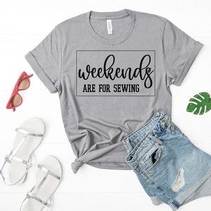 Weekends are for sewing SVG File - Instant Download - Sewing SVG File - Seamstress Cut File - Svg Png