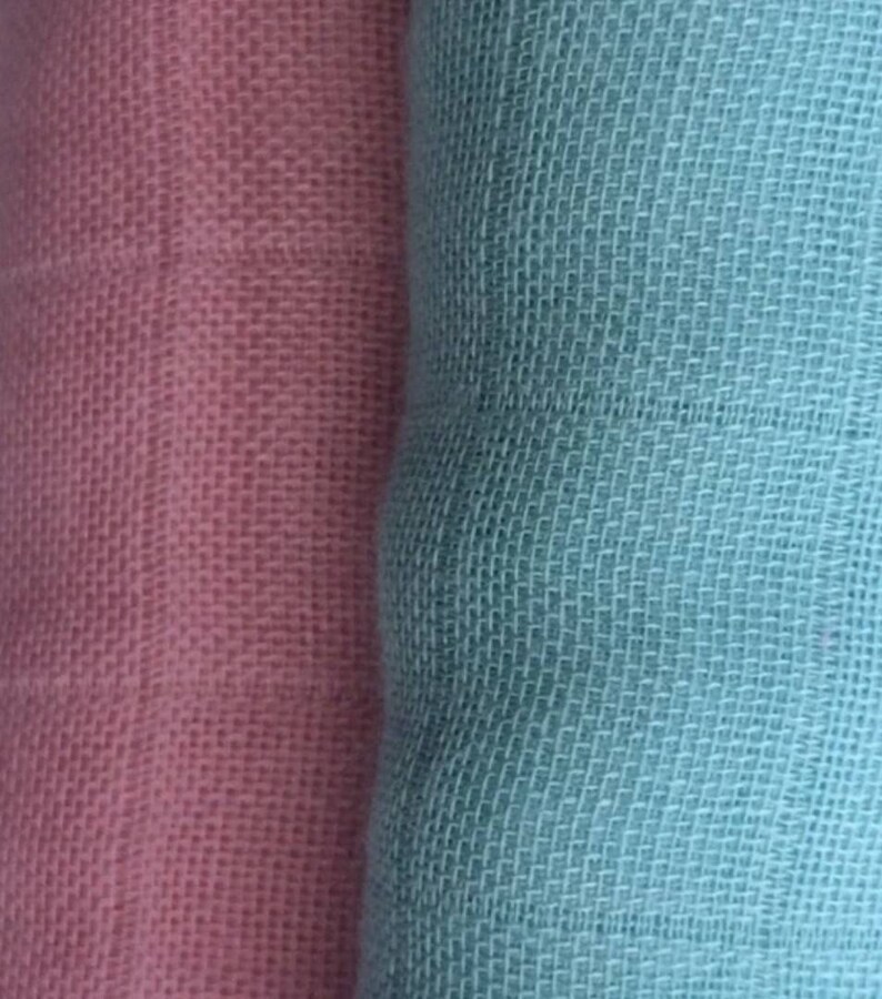 Muslin Fabric Organic Cotton Bamboo Double Gauze Check Muslin Etsy Canada