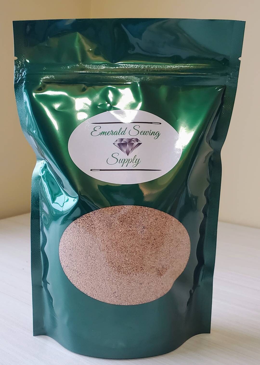 Ground Walnut Shells, Pincushion Filling, 12oz Resealable Bag