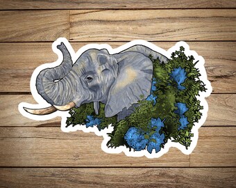 Elephant Sticker- waterproof/uv protected