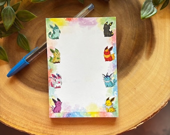 Eeveelution Notepad 3.5”x5”