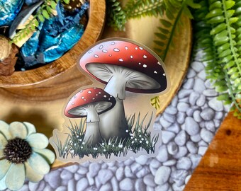 Mushroom Sticker waterproof/uv protected