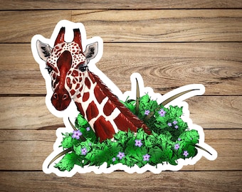 Giraffe Sticker- water resistant