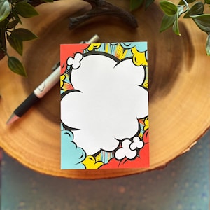 Comic Bubble Notepad 3.5”x5”