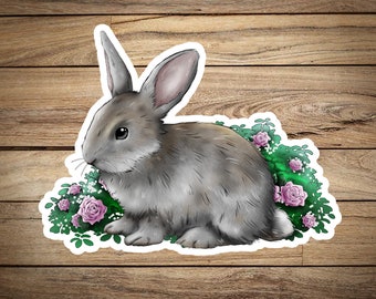 Rabbit Sticker waterproof/uv protected