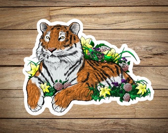 Tiger Sticker- Waterproof/uv protected