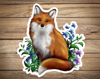 Fox Sticker- waterproof/uv protected