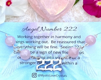 ANGEL NUMBER BRACELET 925 Sterling Silver / Gemstone Crystal Stone Beads 111 222 333 444 555 777 888 999 Lucky Manifestation Jewelry Gifts