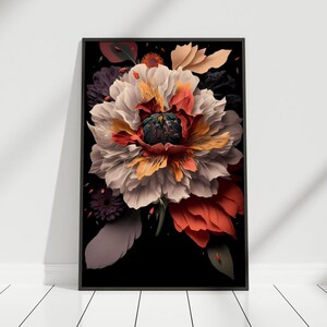 Magic Flower Poster, Flower Art Print, Flower Wall Art, Flower Wall Decor, Flower Artwork