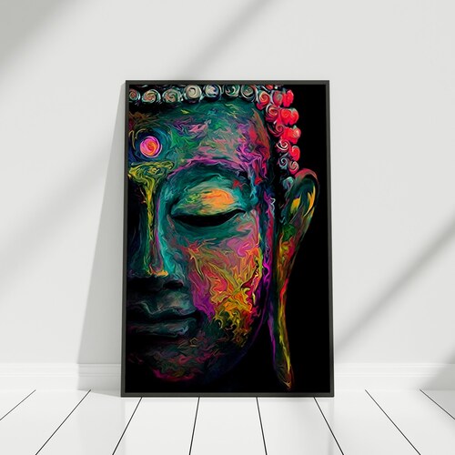 Buddha Canvas Asian Wall Art Buddha Wall Art Meditation Etsy Canada