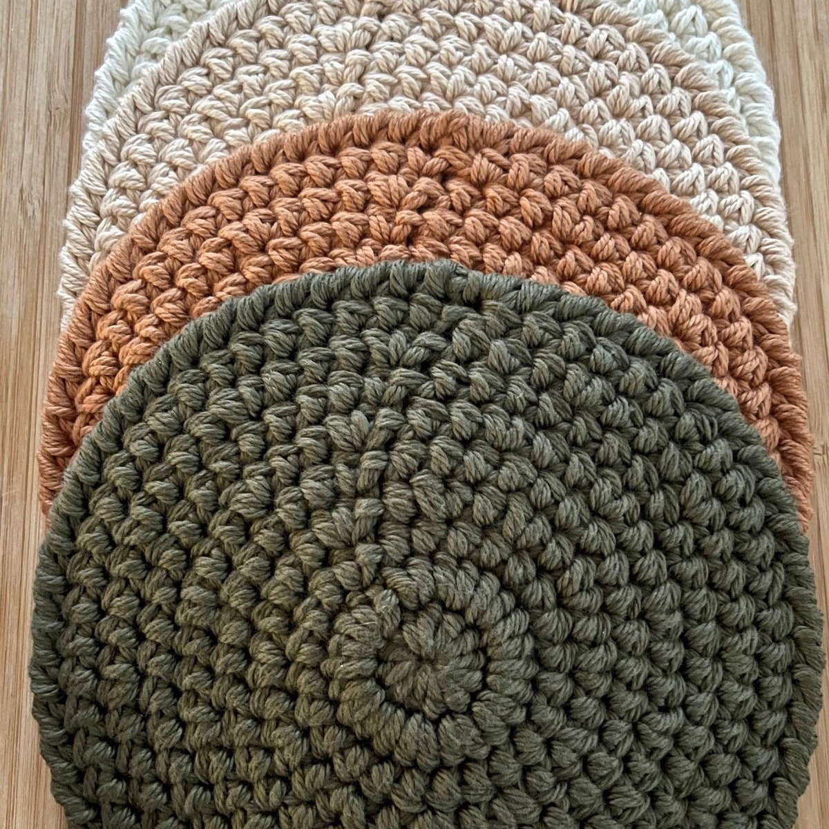 Farmhouse Trivet- 8 inch - Olive color