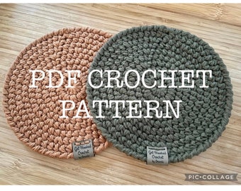 Rustic Round Trivet Crochet Pattern, Farmhouse Hot Pad Crochet Pattern, Pot Holder Crochet Pattern, Coaster Crochet Pattern, Placemat