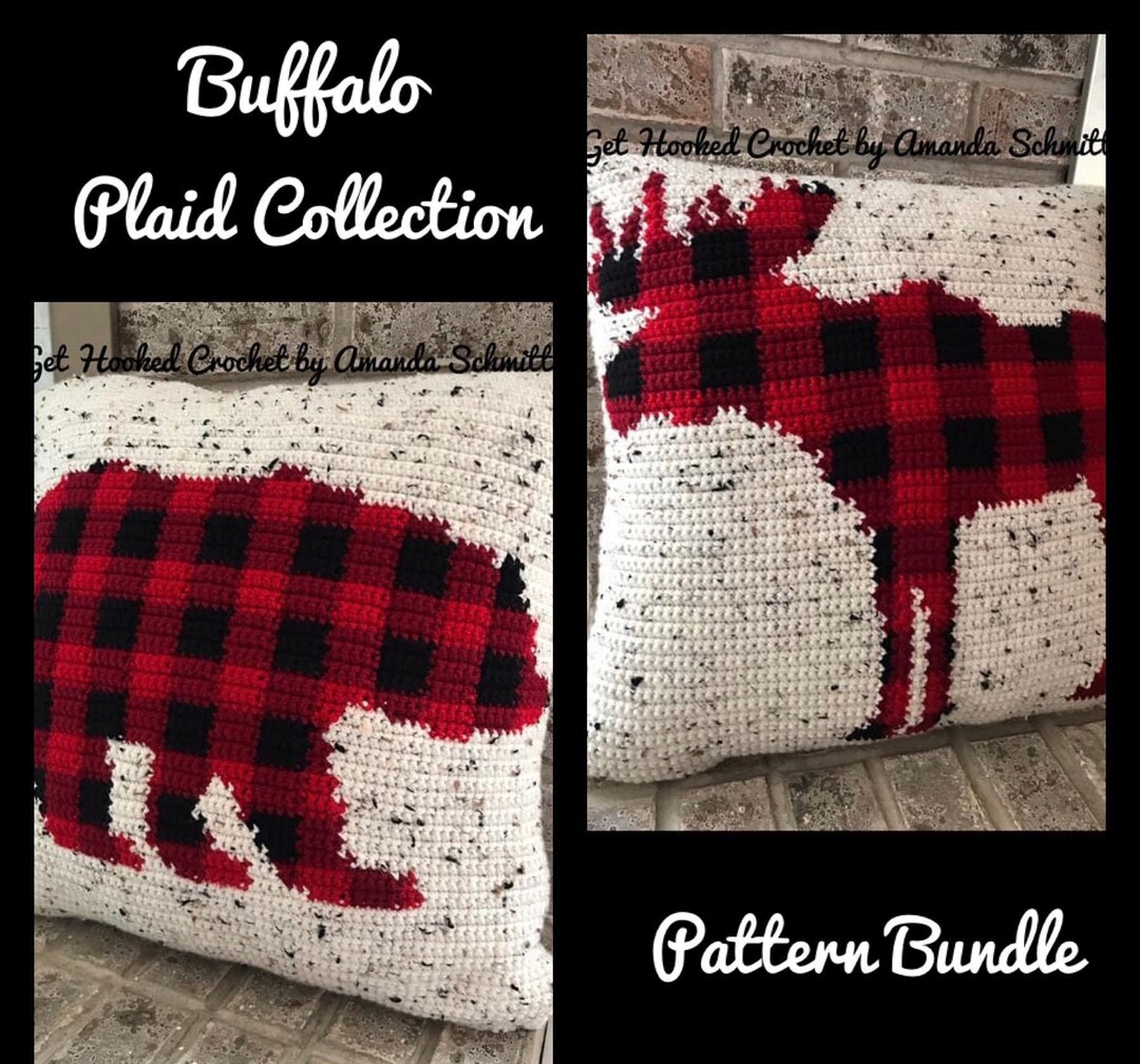 How to Crochet Buffalo Plaid - Crafting for Weeks