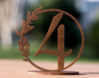 Números de mesa, Números de mesa para bodas, Decoración de mesa, Números de mesa para bodas, Números de mesa de madera, Números de mesa de boda rústicos, Nogal D10