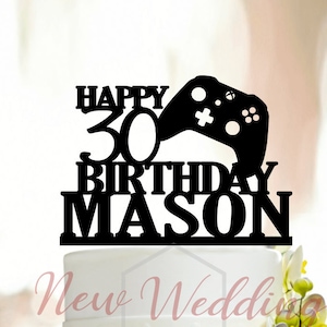 Gamer Cake Topper,Gaming Geburtstag Tortendeko,Gaming Cake Topper,Gaming Geburtstag Tortenstecker,Geburtstagskuchen Topper066