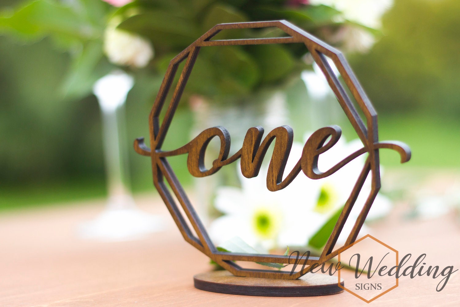 Customzable Wooden Table Number And Reserved Chalkboard Sgn For - View #6