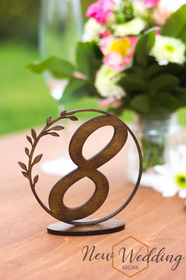 Event Accessories Table Decor Table Numbers Elegant Wooden table numbers Rustic Wood Wedding Decor Dark Walnut Wedding Table Numbers