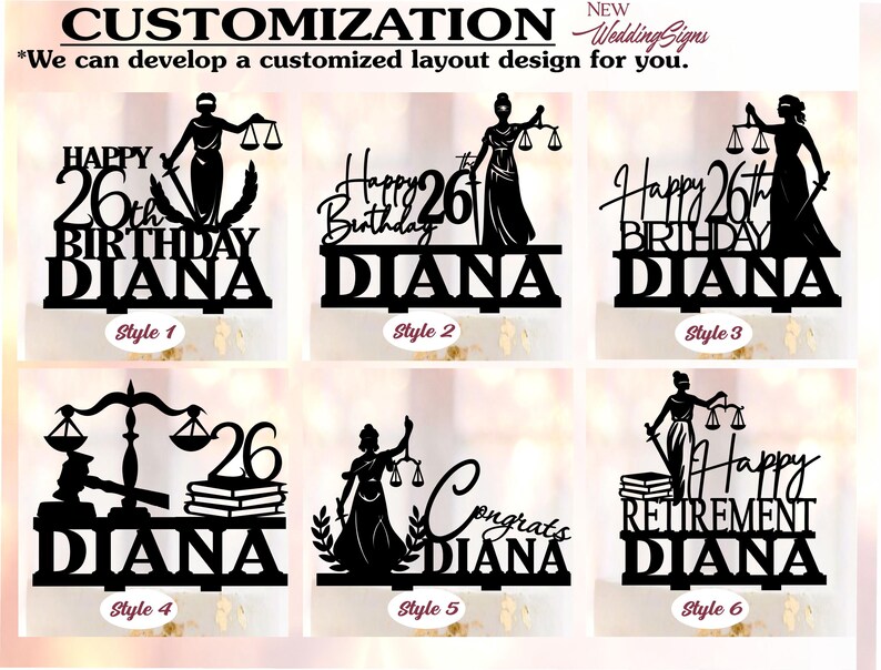 Table Topper Judge Lawyer Cake Topper, Lawyer Birthday Cake Topper, Judge Cake Topper, Law ...