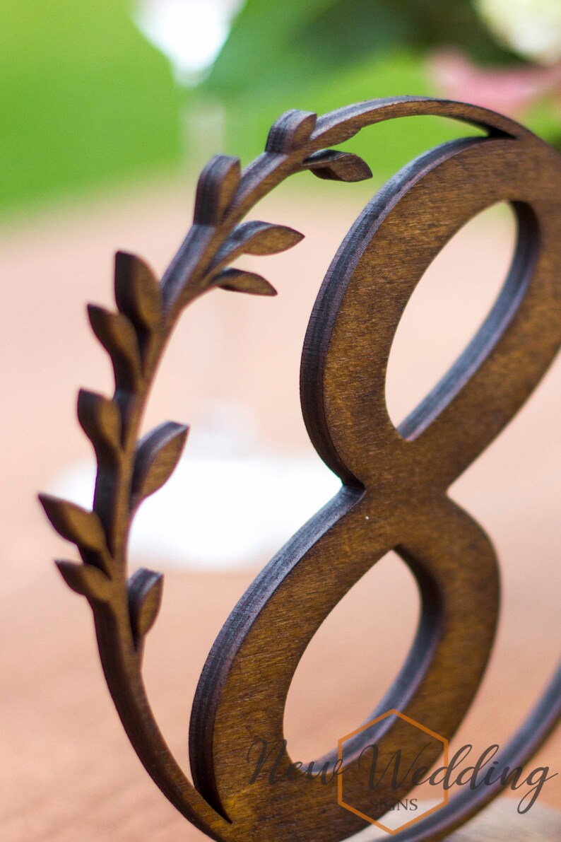 Event Accessories Table Decor Table Numbers Elegant Wooden table numbers Rustic Wood Wedding Decor Dark Walnut Wedding Table Numbers