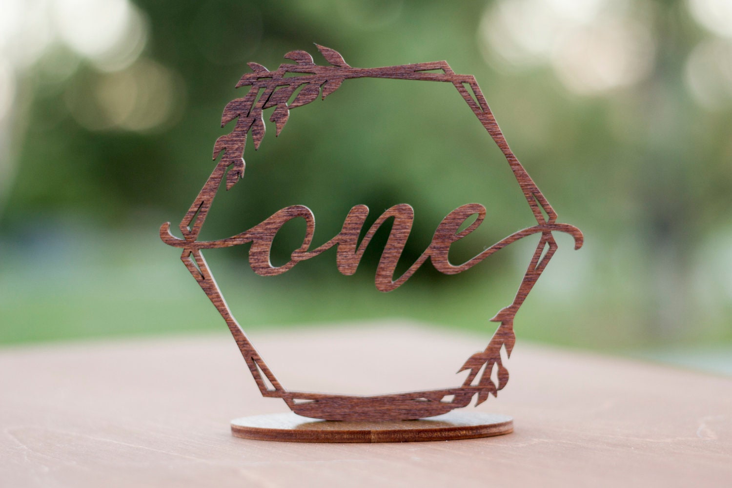 Table Numbers Wood Table Numbers Hexagon Table Numbers Etsy