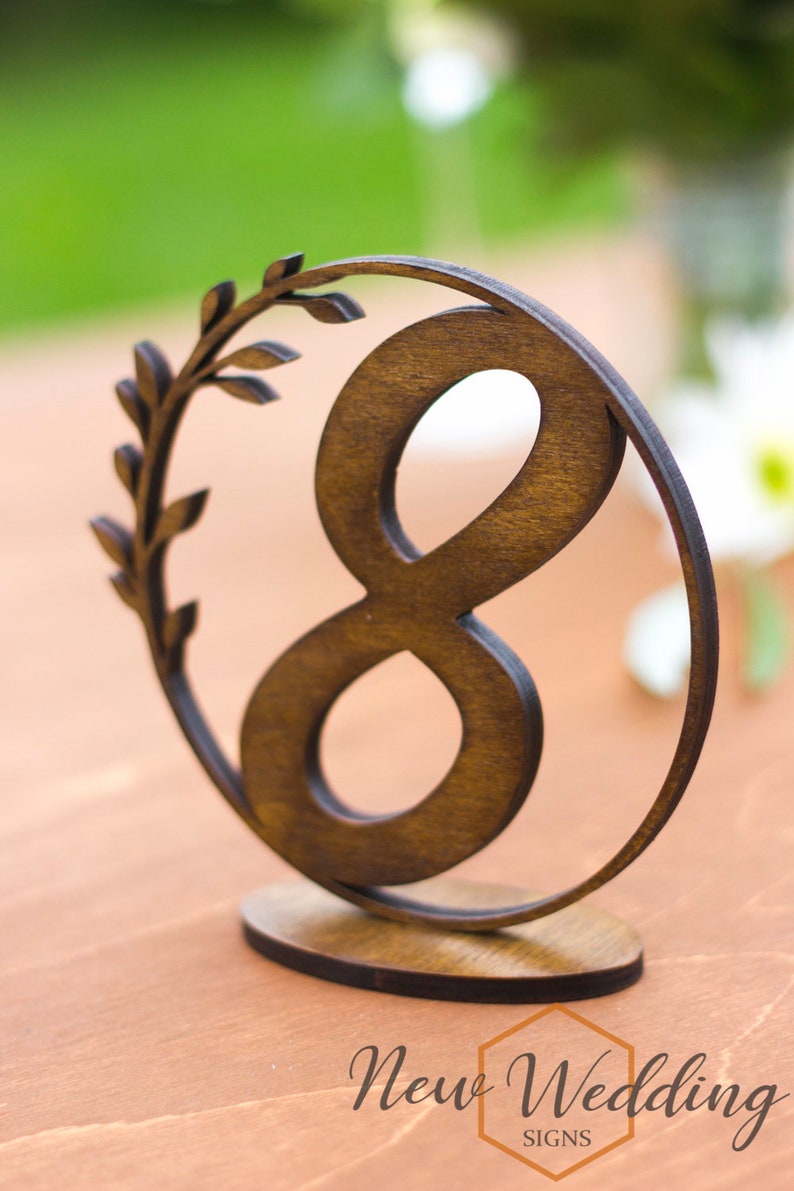 Event Accessories Table Decor Table Numbers Elegant Wooden table numbers Rustic Wood Wedding Decor Dark Walnut Wedding Table Numbers
