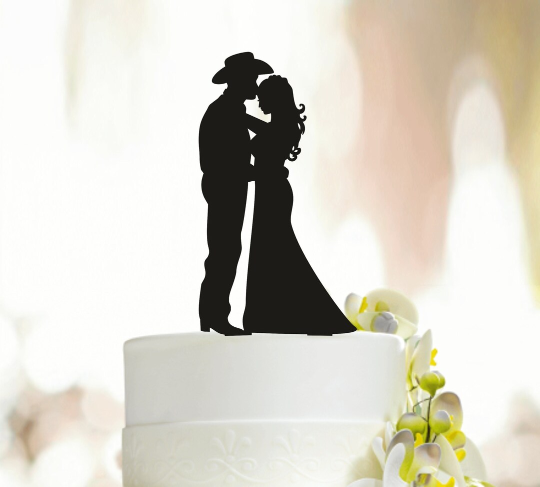 Cowboy Wedding Cake Topper,country Western Wedding Cake Topper,western ...