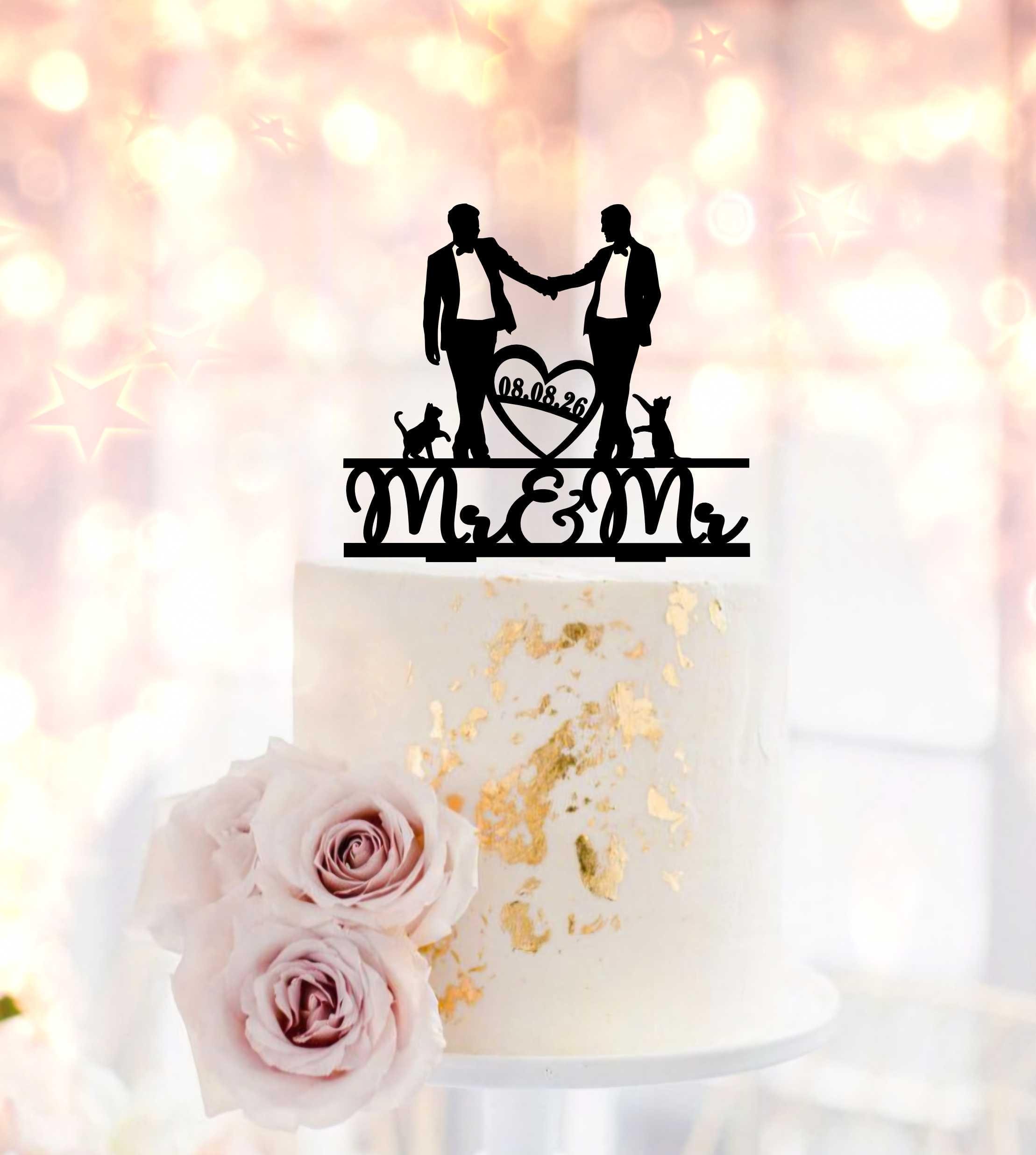 Figurine pièce montée : modèle de cake toper en plexiglas