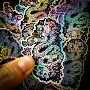 Create Destroy Vinyl Holographic Sticker