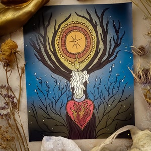 Imbolc - Wheel of the Year - Inner Fire - Rebirth - Candlemas 8 x 10 Art Print